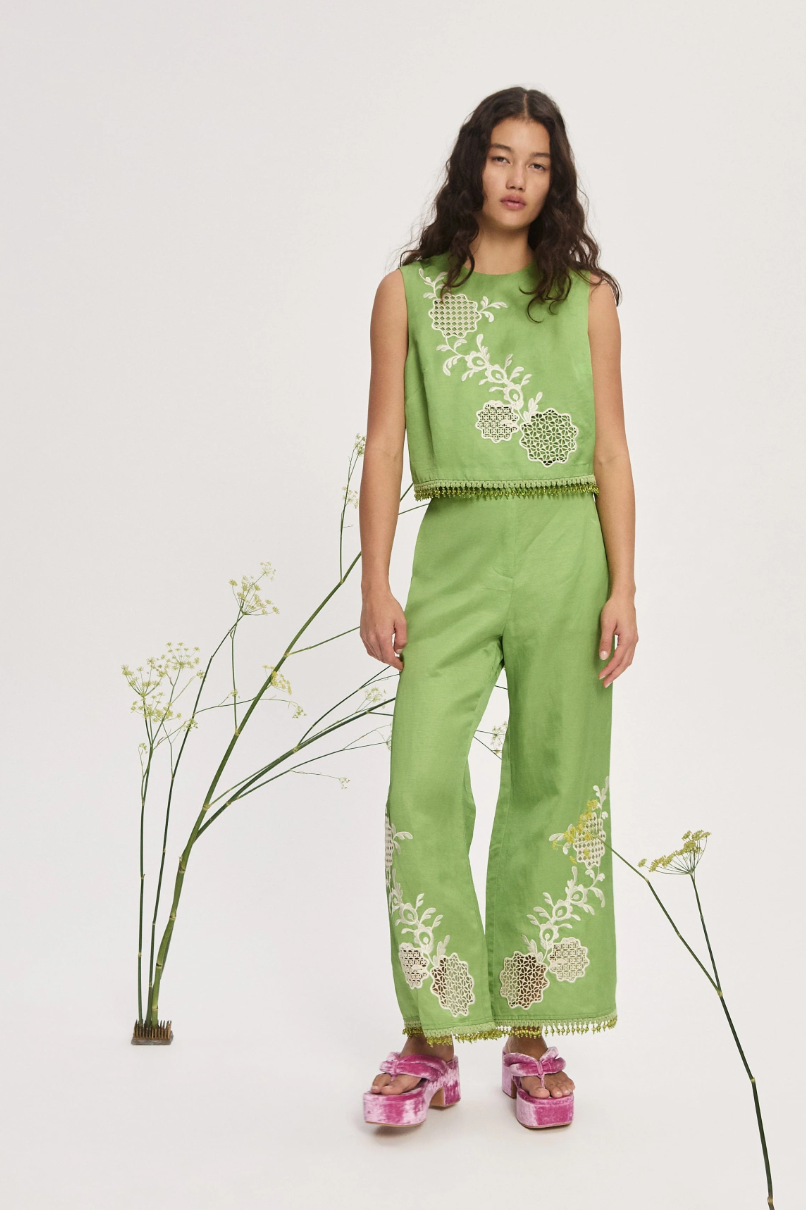 LUISA EMBROD PANT