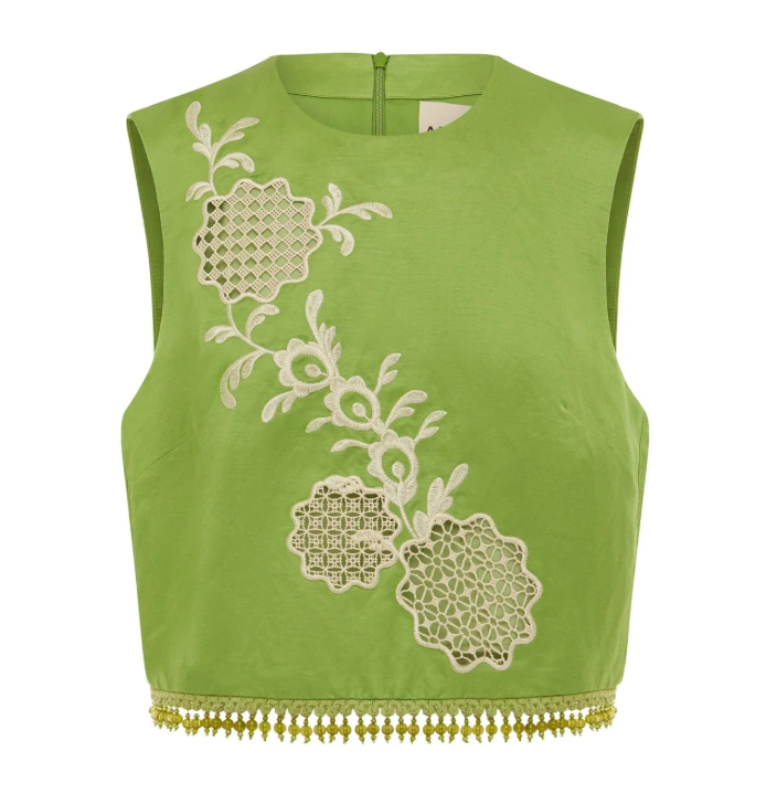 LUISA EMBROD TOP