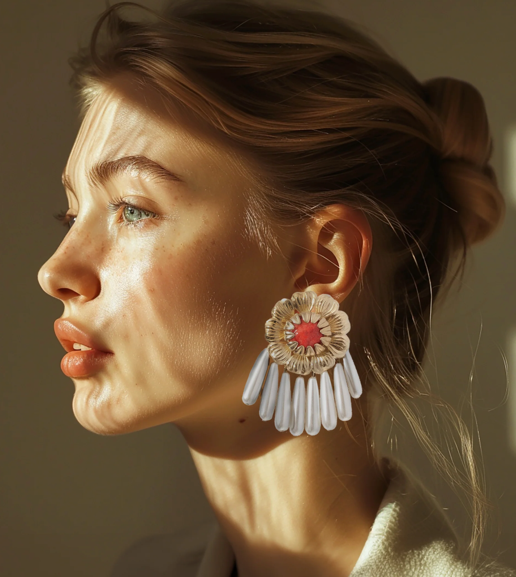 PEONY EARRING