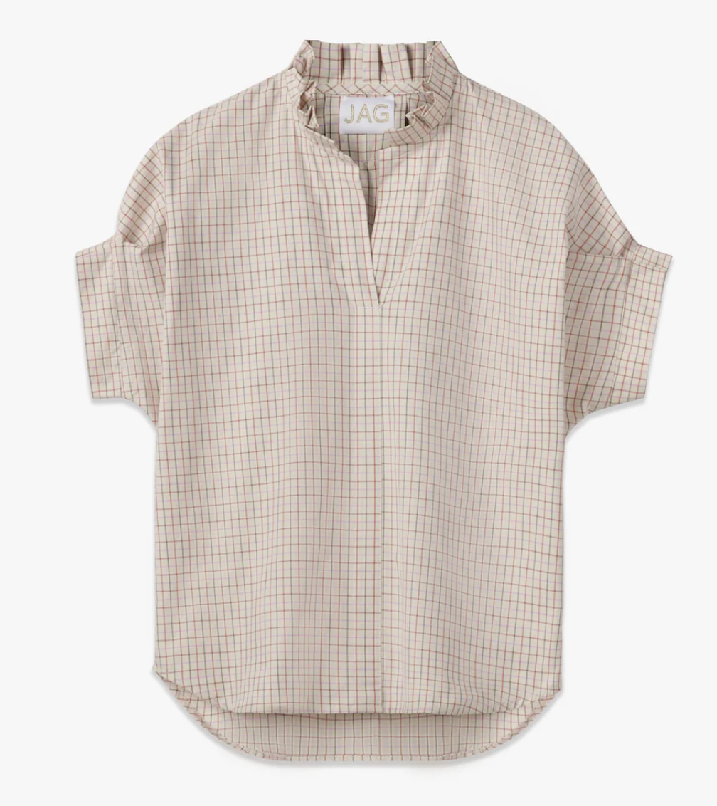 PLAID RENEA TOP