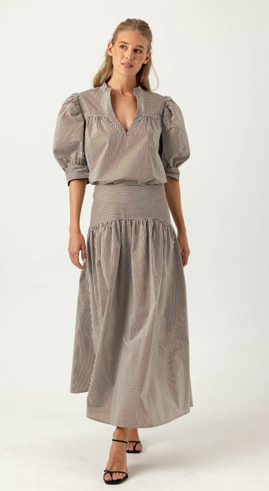 STRIPE CELESTE SKIRT