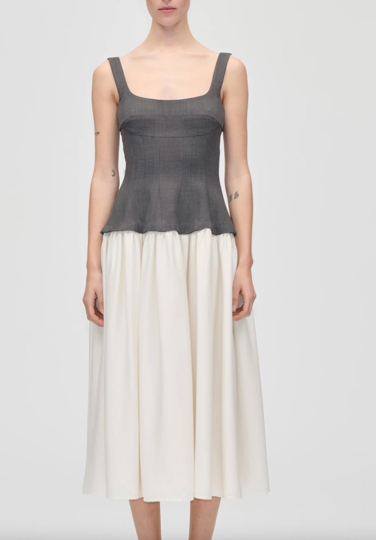 TEXTURED CORSET DRESS