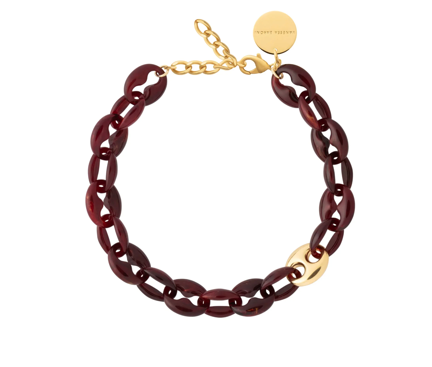 BORDEAUX MARBLE NECKLACE