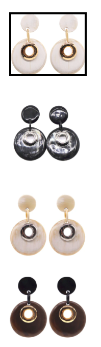 MONA HORN EARRING