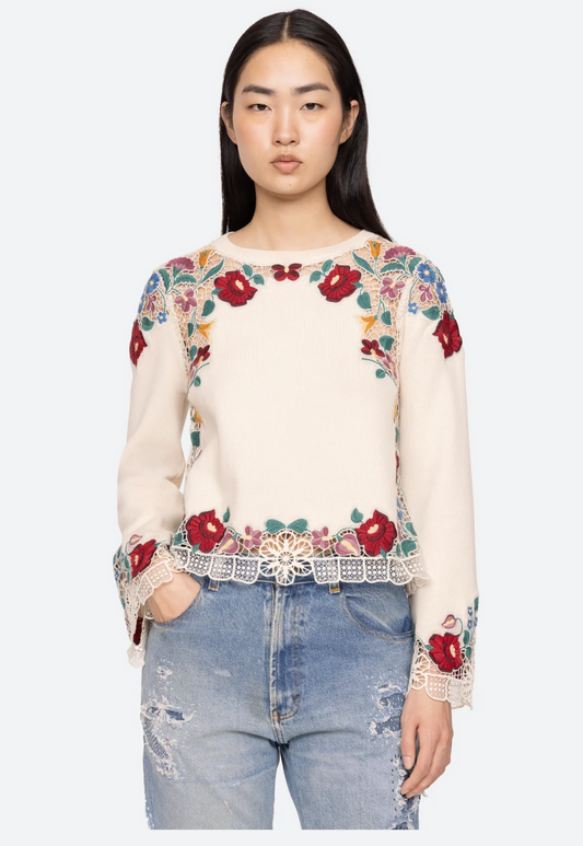 KATHARINE EMBROIDERY SWEATER
