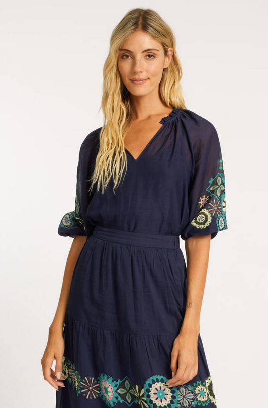 ZARA GEO BLOOM TOP