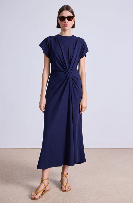 VOLTA TWIST MIDI DRESS