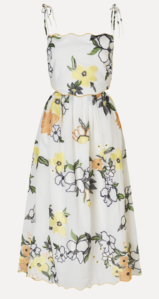 SCALLOPED CUT OUT DRESS