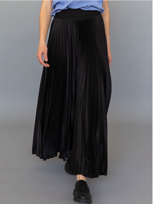 SATIN MIDI SKIRT