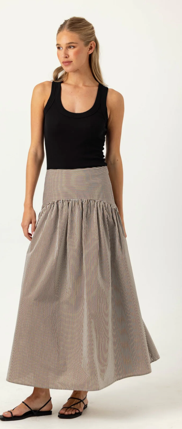 STRIPE CELESTE SKIRT