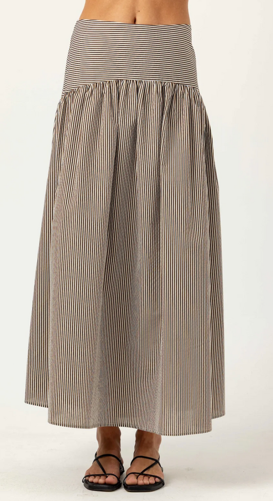 STRIPE CELESTE SKIRT