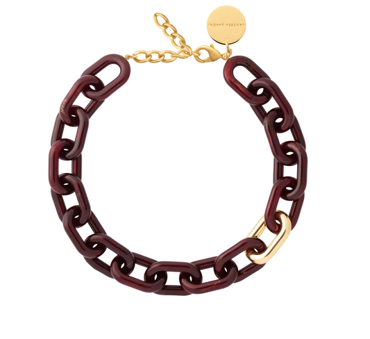 OVAL BORD MARBLE NECKLACE