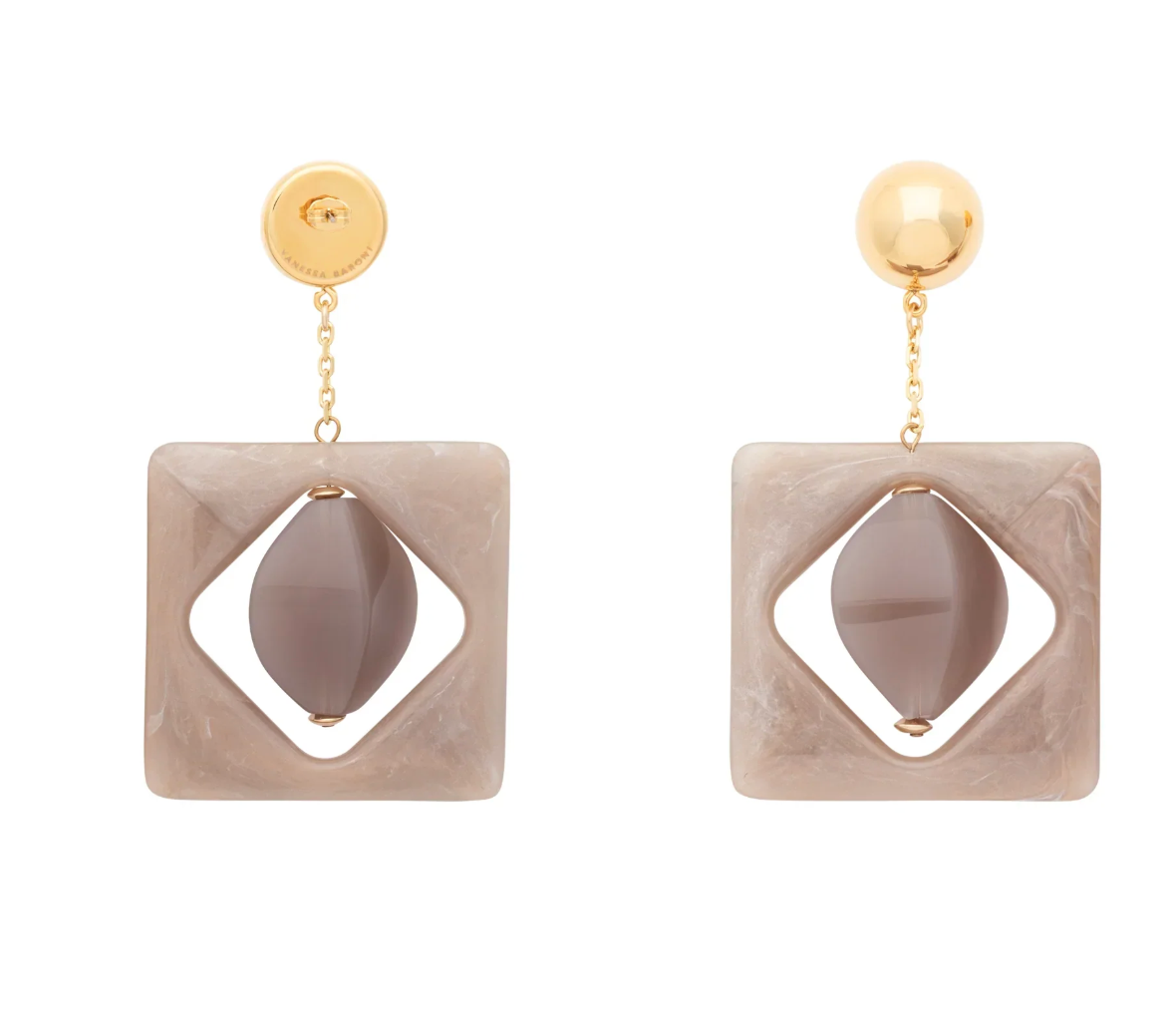 BIANCONE MARBLE EARRINGS