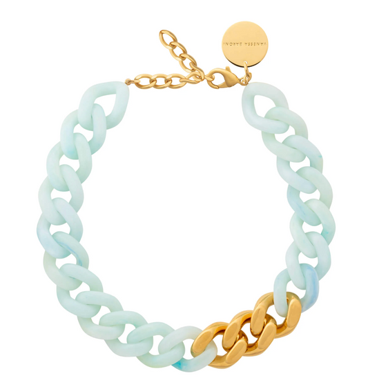 FLAT GOLD NECKLACE