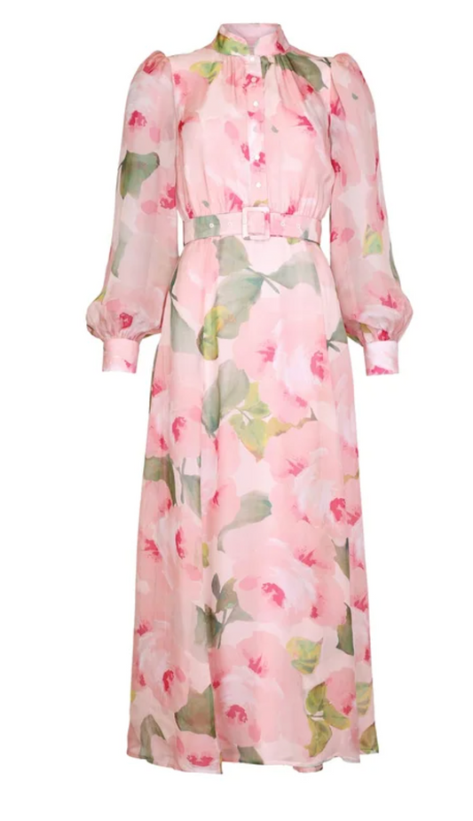 ORGANZA BELT DRESS