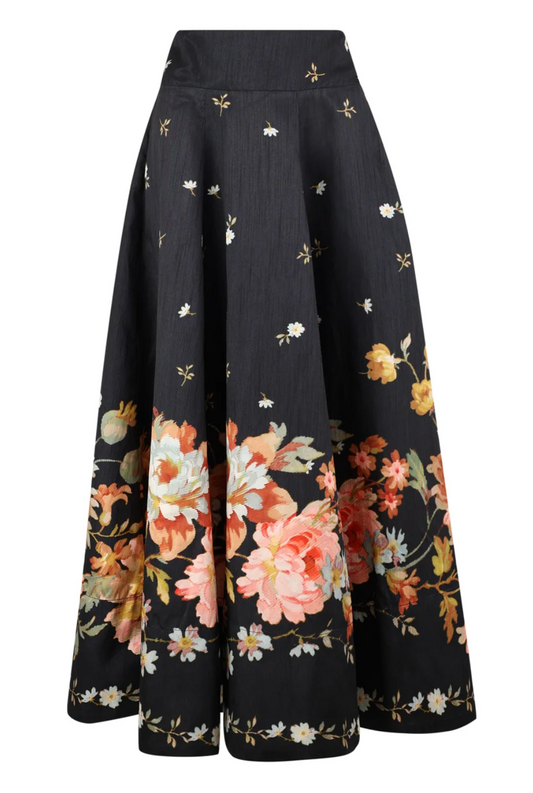 TAFFETA MAXI SKIRT